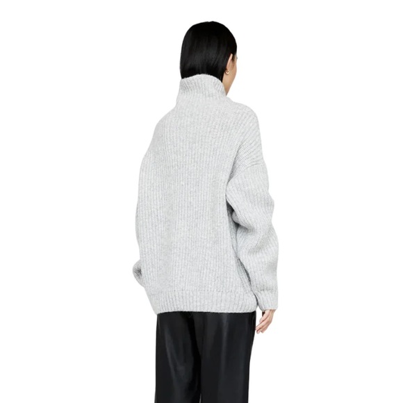 Mint Condition Anine Bing Sydney Sweater, Grey, Large $420 - Picture 2 of 8